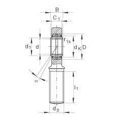 �U���S�� GAL45-DO-2RS, ���� DIN ISO 12 240-4 �˜ʣ����������ݼy����S�o���ɂȴ��ܷ�