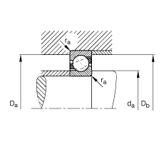 �ǽ��|���S�� 7234-B-MP, ����(j��) DIN 628-1 ��(bi��o)��(zh��n)����Ҫ�ߴ磬���|�� �� = 40��