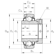���������S�� GE40-KLL-B, ������Ȧ��ƫ���iȦ��λ�� �ɂ�(c��) L ���ܷ�