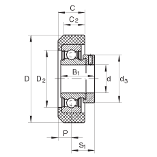 ���������S�� RCRB25/57-FA106, �����z�������ƫ���iȦ��λ�� �ɂ�(c��) P ���ܷ�