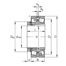 �{�ĝL���S�� 23252-B-K-MB + H2352X, ���� DIN 635-2 �˜ʵ���Ҫ�ߴ�, ���F�׺;o����