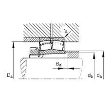 �{�ĝL���S�� 22206-E1-K + H306, ���� DIN 635-2 �˜ʵ���Ҫ�ߴ�, ���F�׺;o����