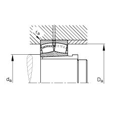 �{�ĝL���S�� 21308-E1-K + AH308, ���� DIN 635-2 �˜ʵ���Ҫ�ߴ�, ���F�׺���ж��