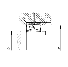 �{�ĝL���S�� 23244-K-MB + AH2344, ���� DIN 635-2 �˜ʵ���Ҫ�ߴ�, ���F�׺���ж��