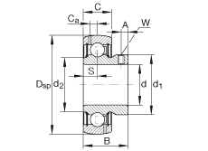 ���������S�� GAY008-NPP-B-AS2/V, ������Ȧ�� ƽ�^��ᔶ�λ���ɂ� P ���ܷ⣬���� ABMA 15 - 1991��Ӣ��